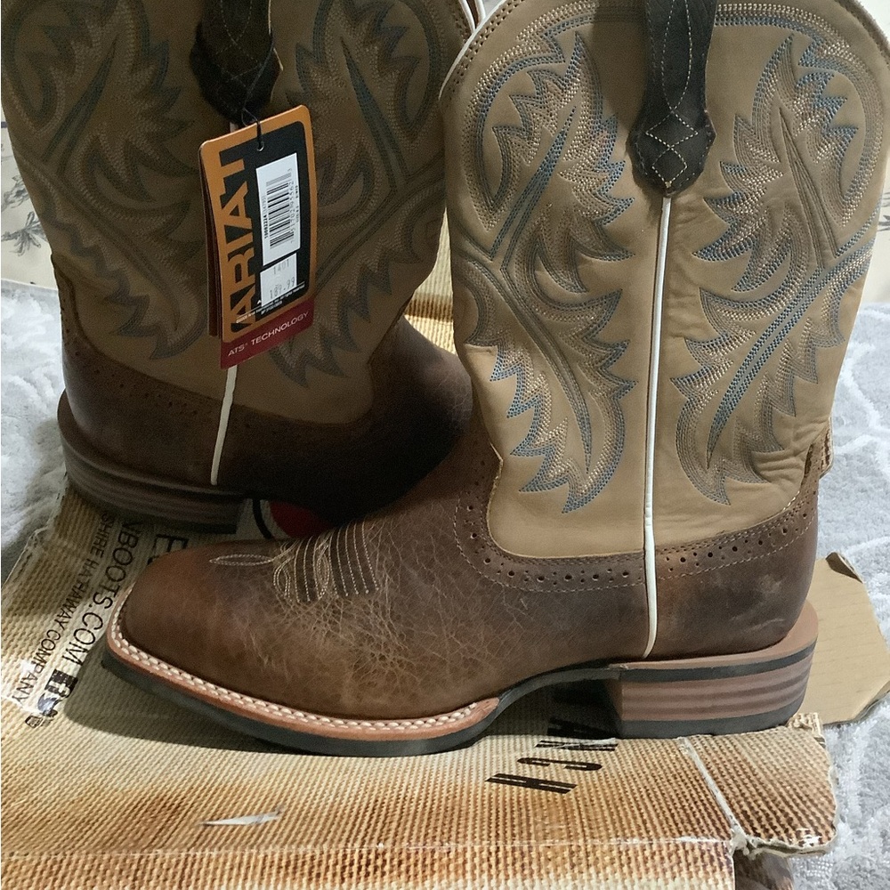 Justin Boots Brown/Tan Leather Footwear